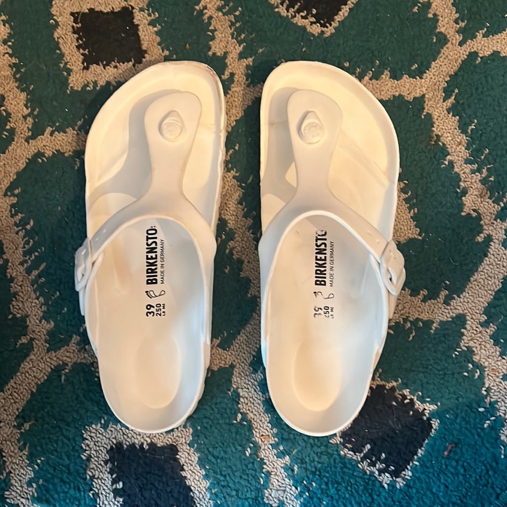 White Birkenstock Sandals